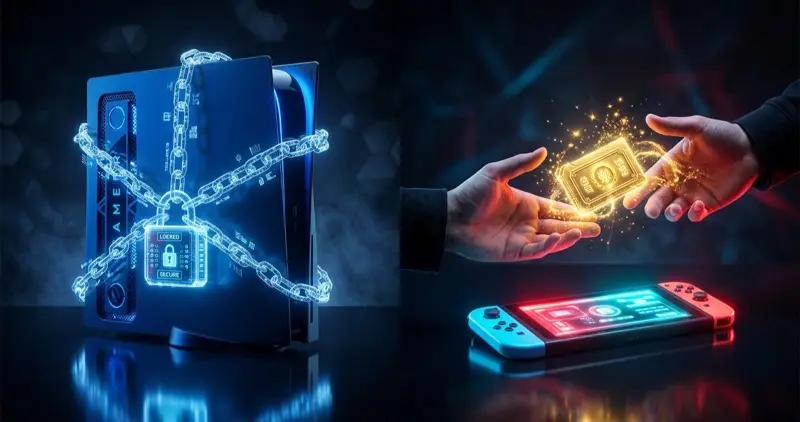 Sony 數位授權限制與任天堂 Switch 2 虛擬遊戲卡出借機制之產品決策對比